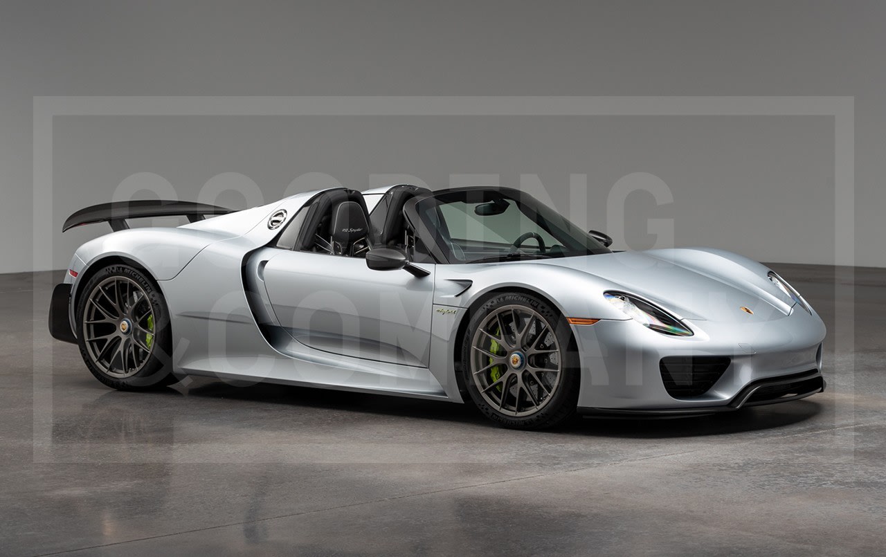 Porsche 918 Spyder Weissach In Black Up For Auction