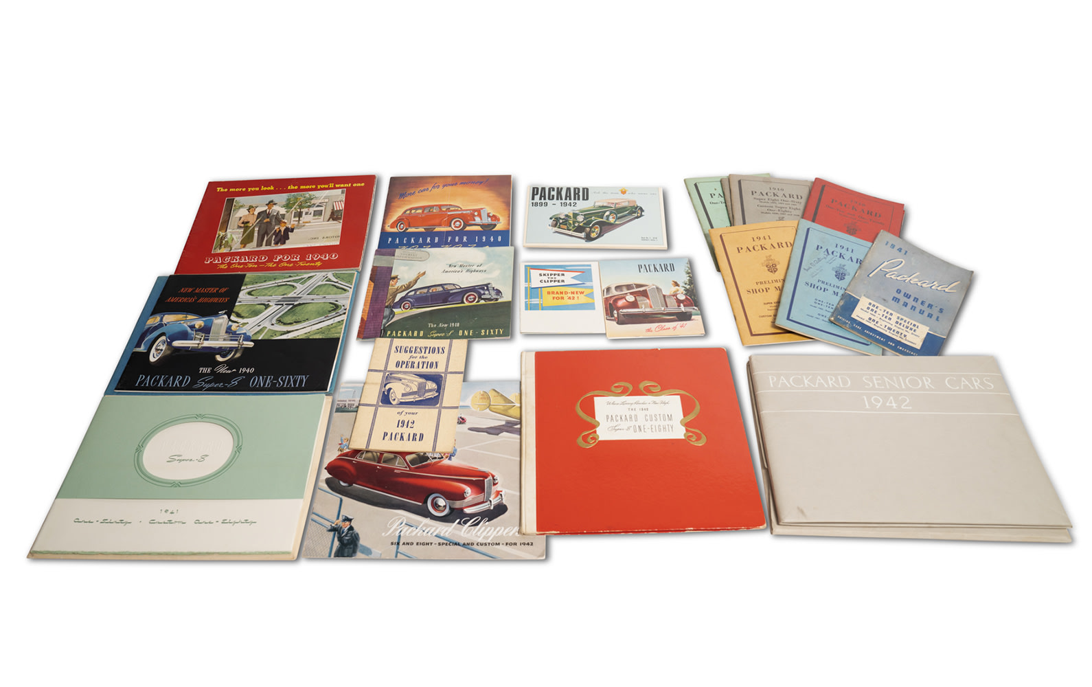Assorted Packard Sales Literature, 1940–1942