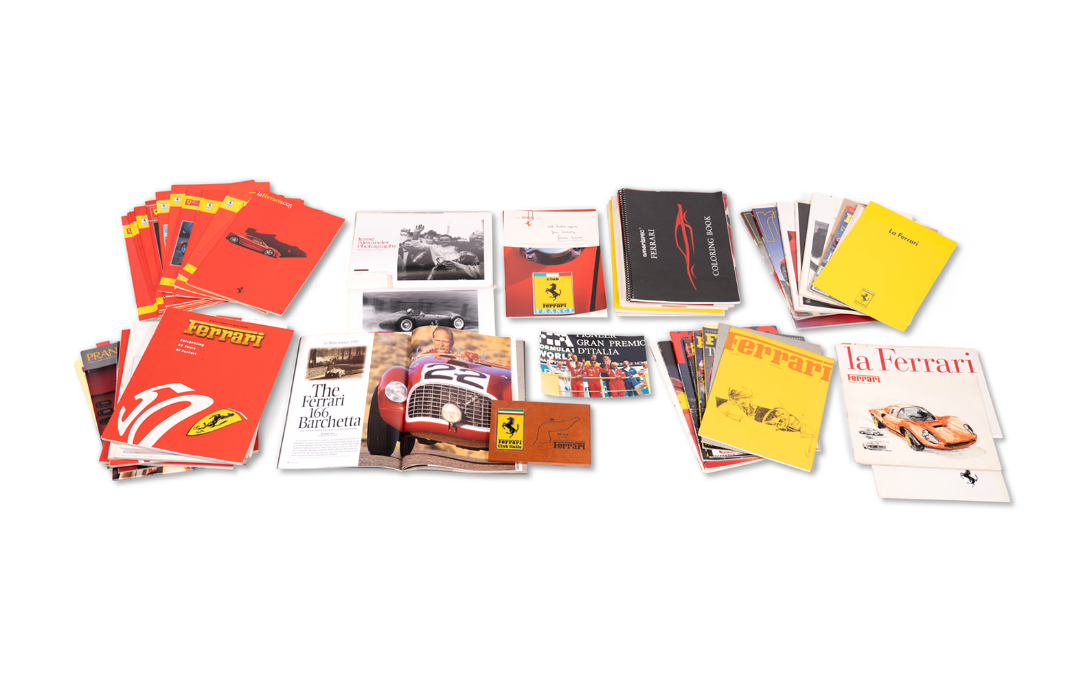 Assorted Ferrari Club Publications and Memorabilia