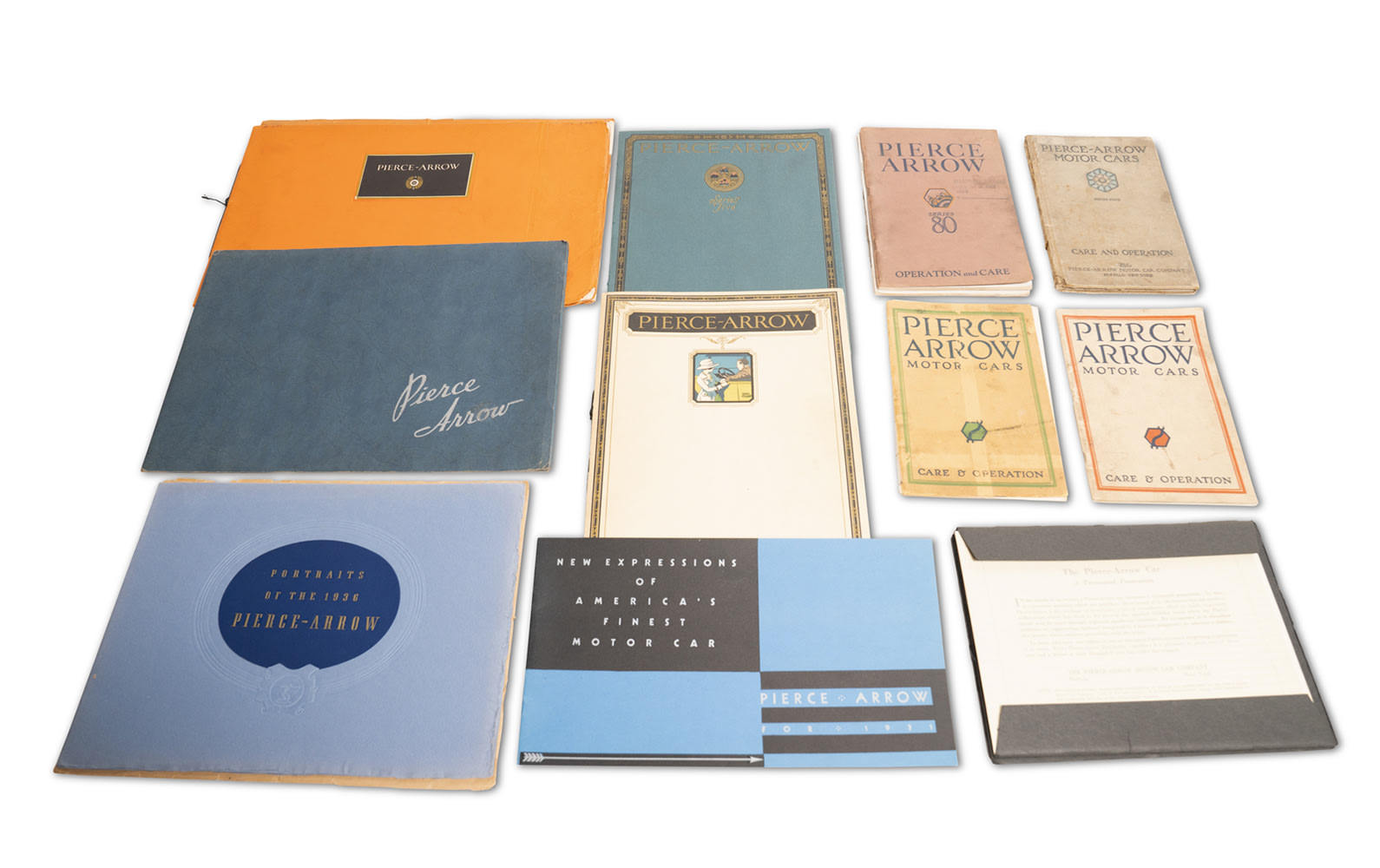 Assorted Pierce-Arrow Sales Literature, c. 1920s and 1930s