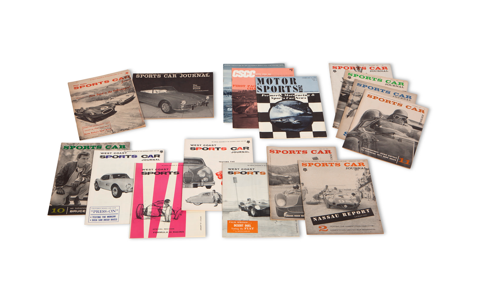 Assorted West Coast Sports Car Journal Magazines