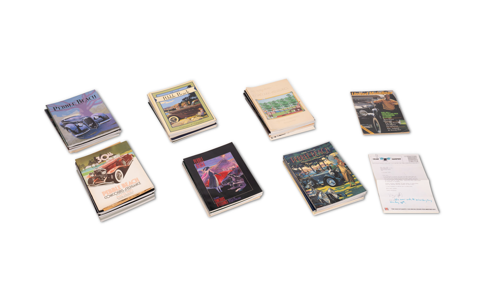 Assorted Pebble Beach Concours d'Elegance Programs