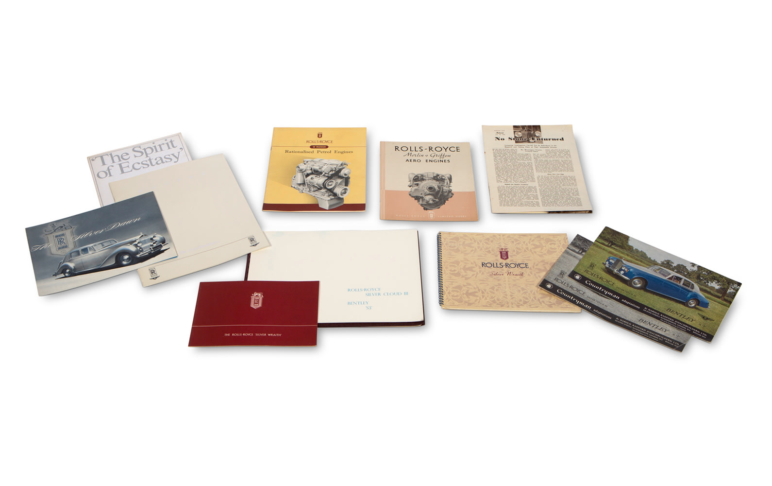 Assorted Rolls-Royce Literature, Postwar