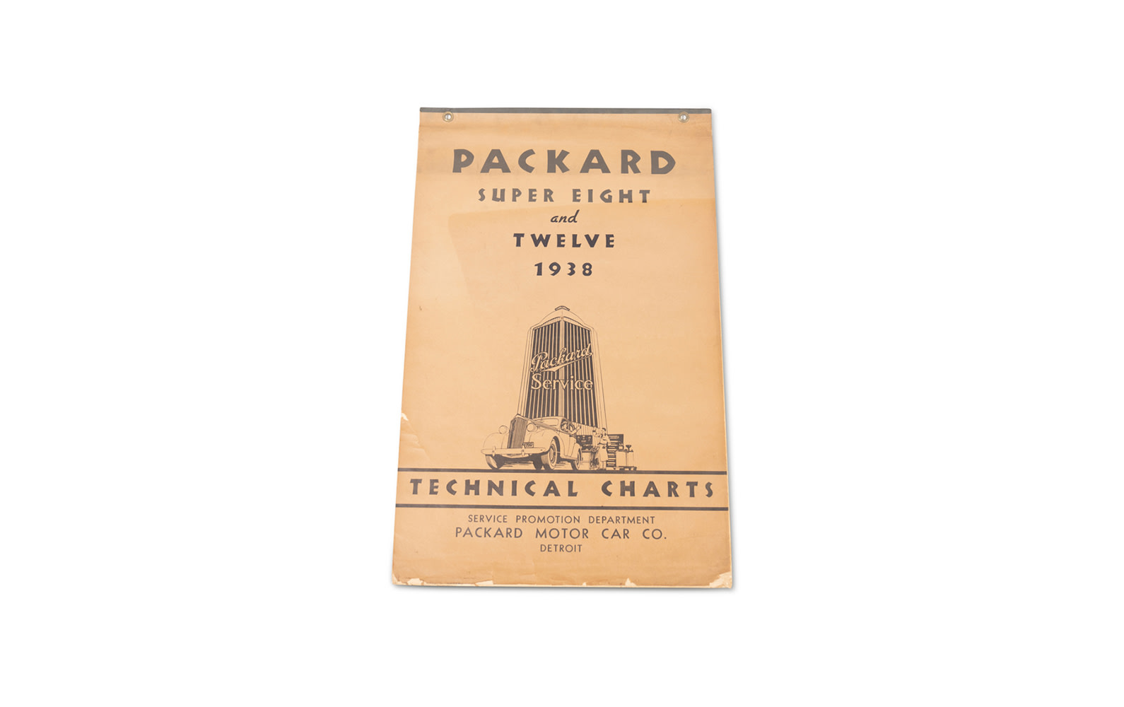 Packard Super Eight and Twelve Technical Charts, 1938