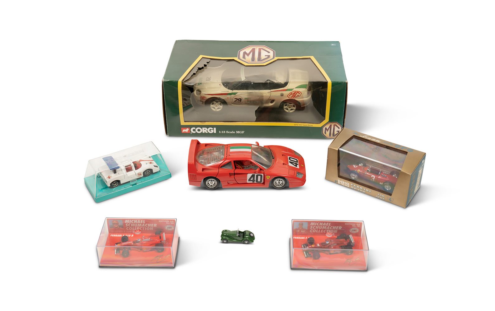 Assorted Small Racing Car Models