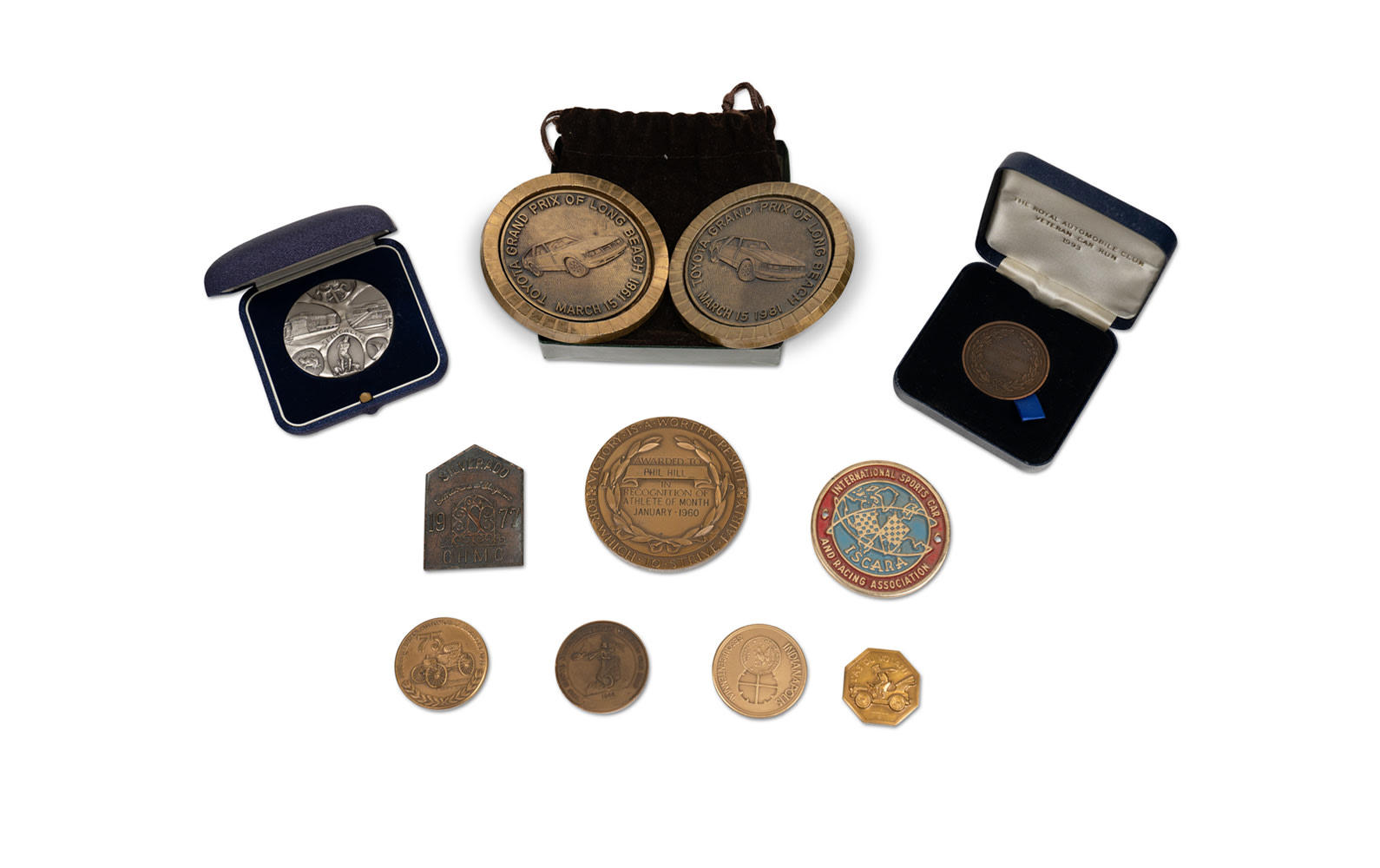 Assorted Commemorative Motoring Medallions