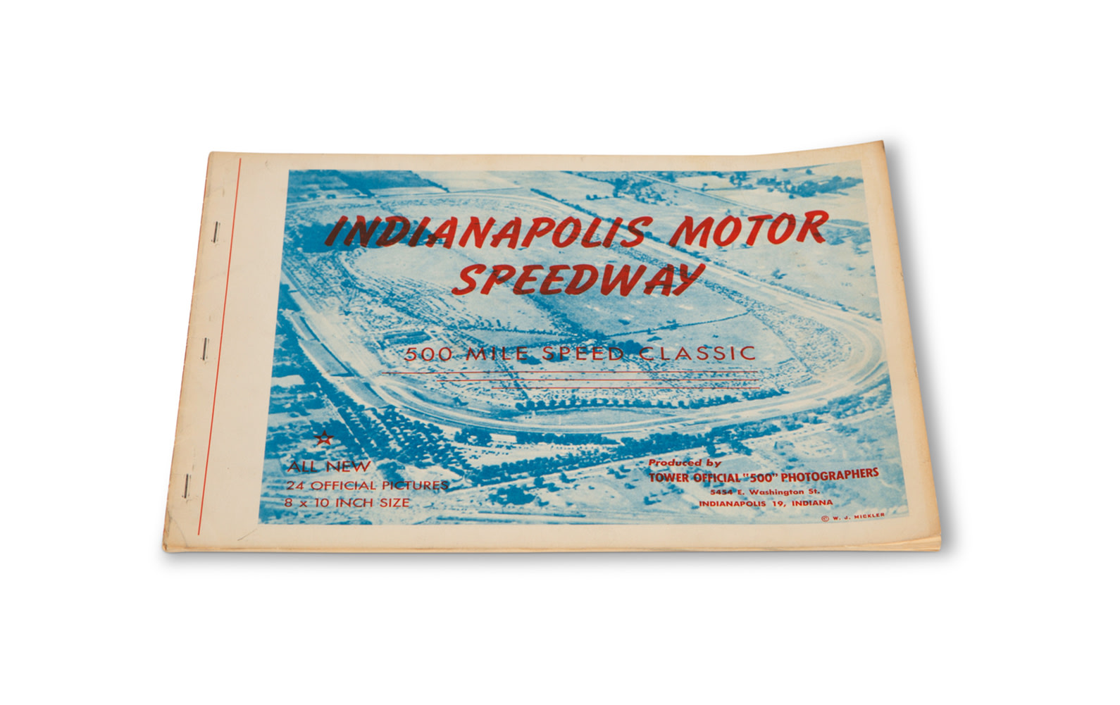 1948 Indianapolis Motor Speedway Official Photo Album and Pin
