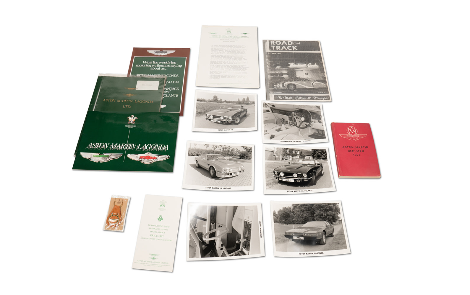 Assorted Aston Martin Lagonda Literature