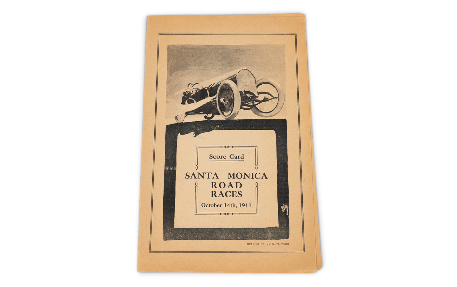 1911 Santa Monica Road Race Score Card