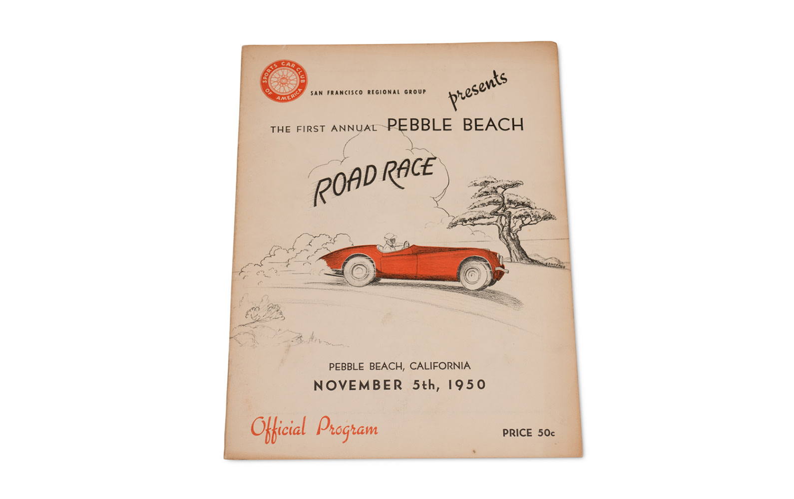 1950 Pebble Beach Road Race Official Program