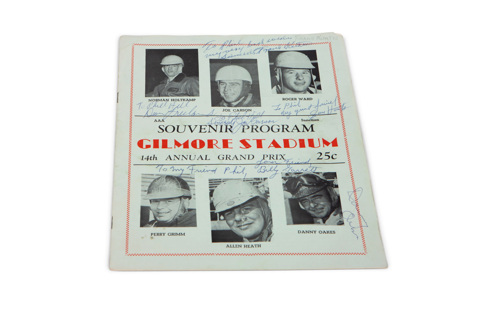 1950 AAA Yearbook with Gilmore Stadium (Autographed) and Carrell Speedway Programs