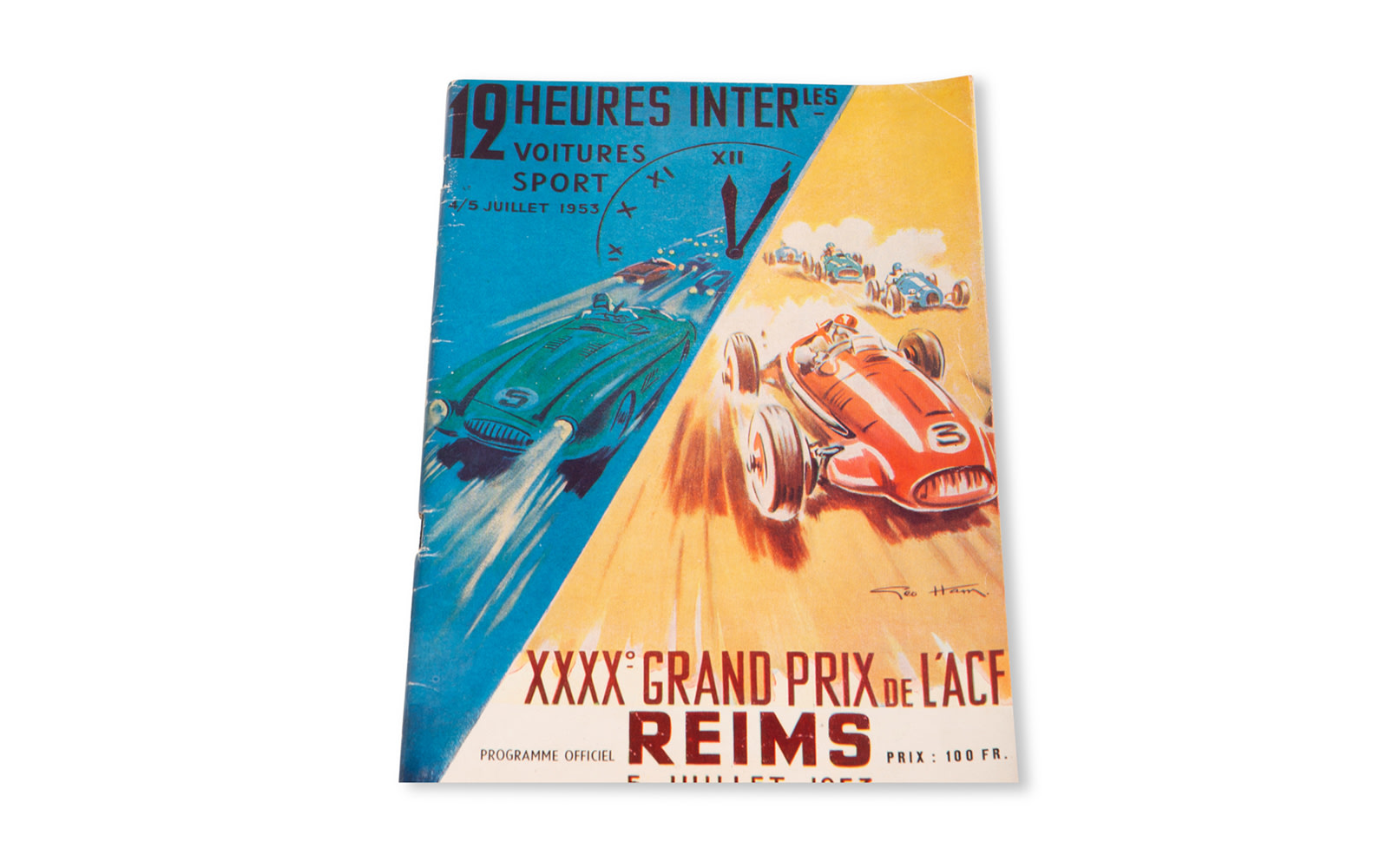 1953 French Grand Prix and Reims 12 Hour Official Race Program