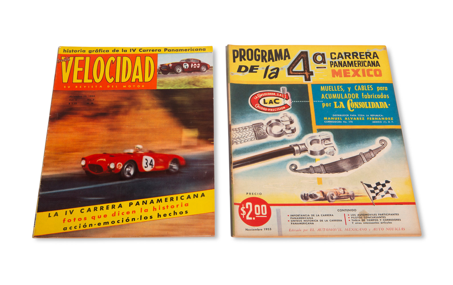 1953 Carrera Panamericana Race Program and Velocidad Magazine | Gooding &  Company