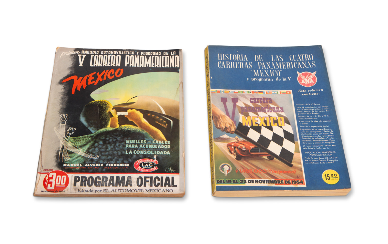 1954 Carrera Panamerica Official Race Program and Event History Book