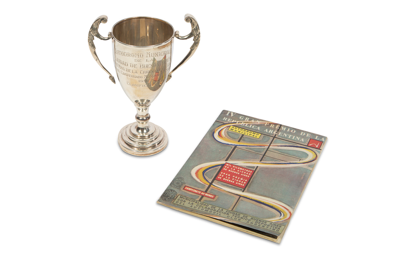 1956 Grand Prix of Argentina Trophy and Official Race Program