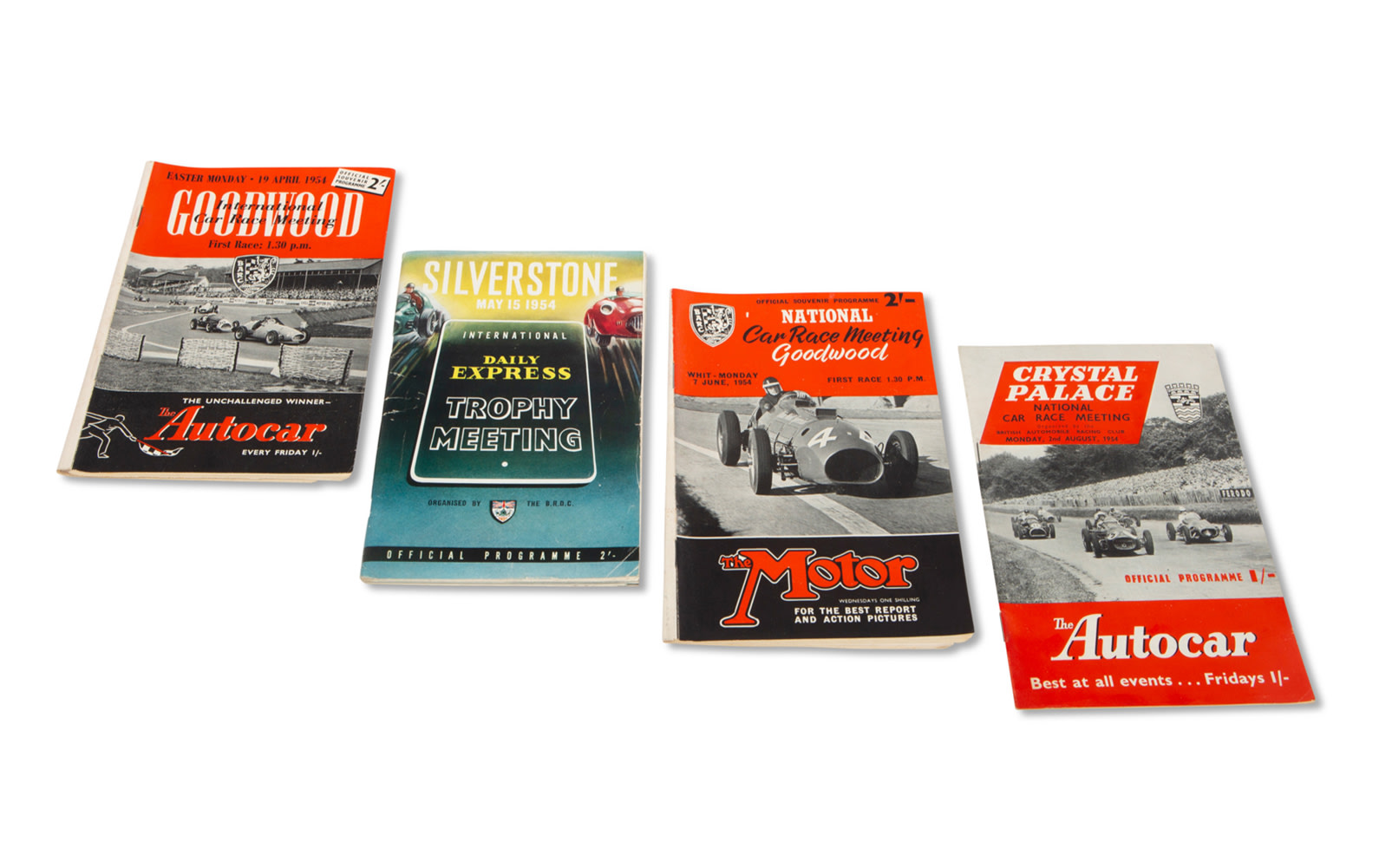 Assorted 1954 British Race Programs