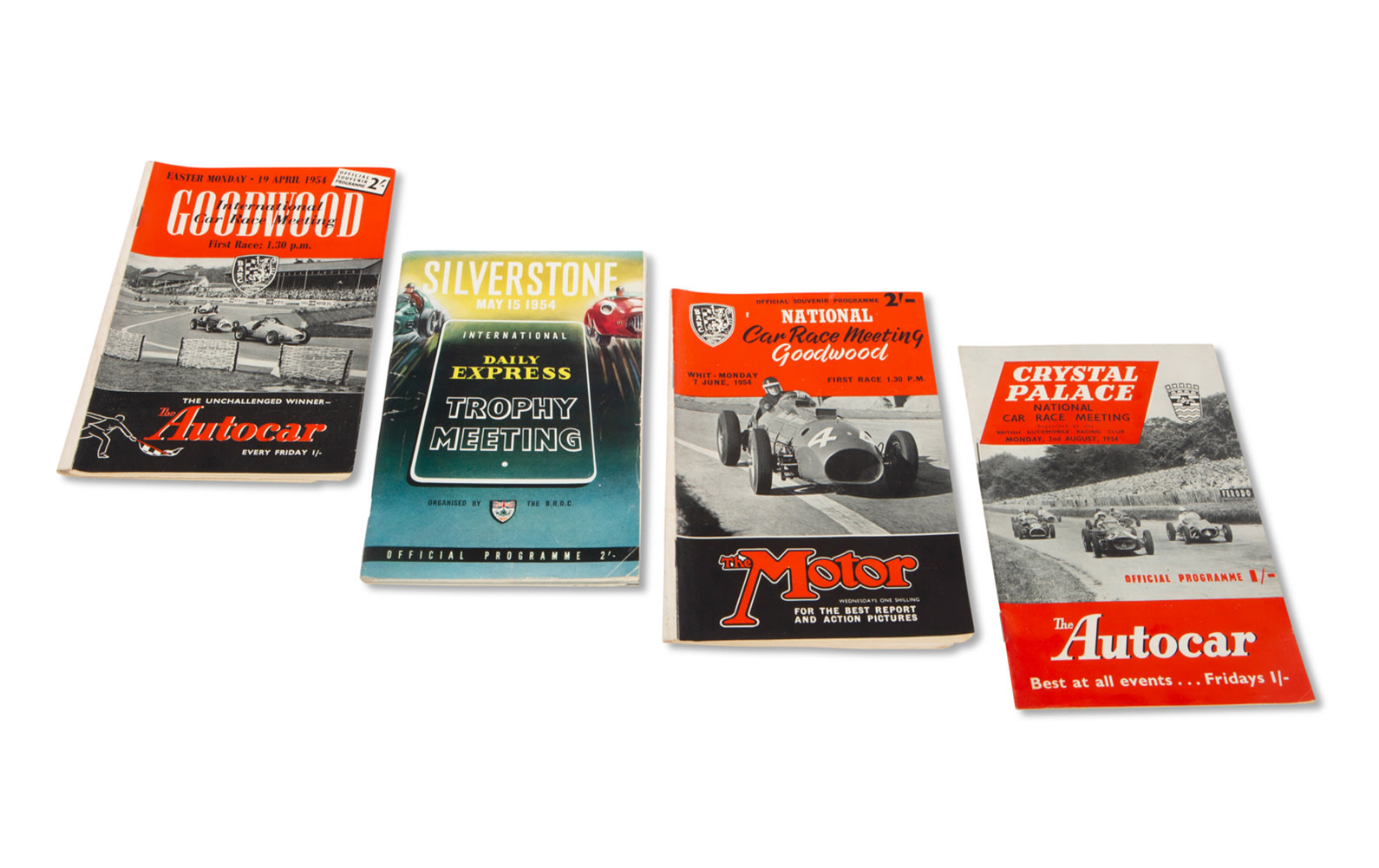 Assorted 1954 British Race Programs