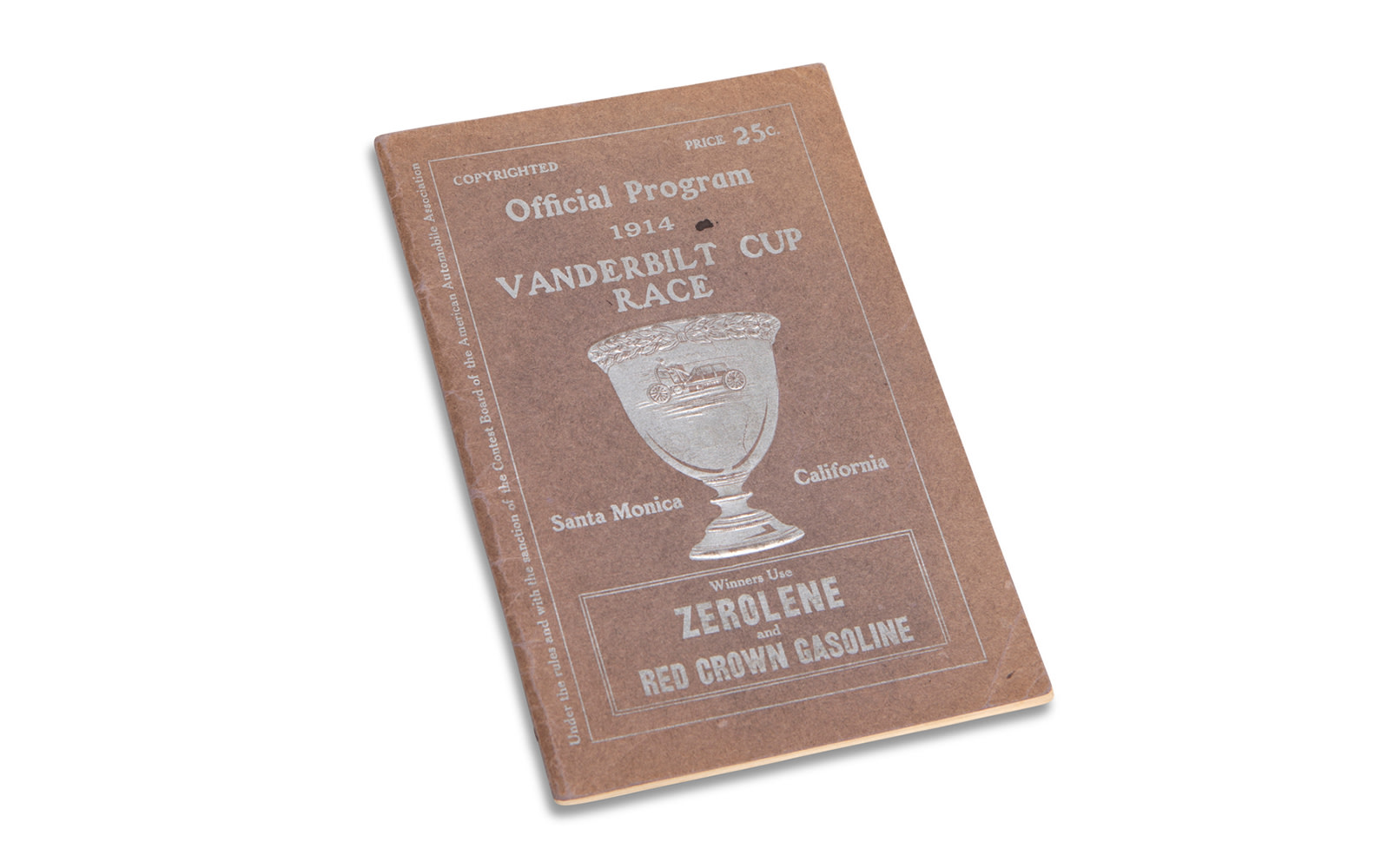 1914 Vanderbilt Cup Race Official Program