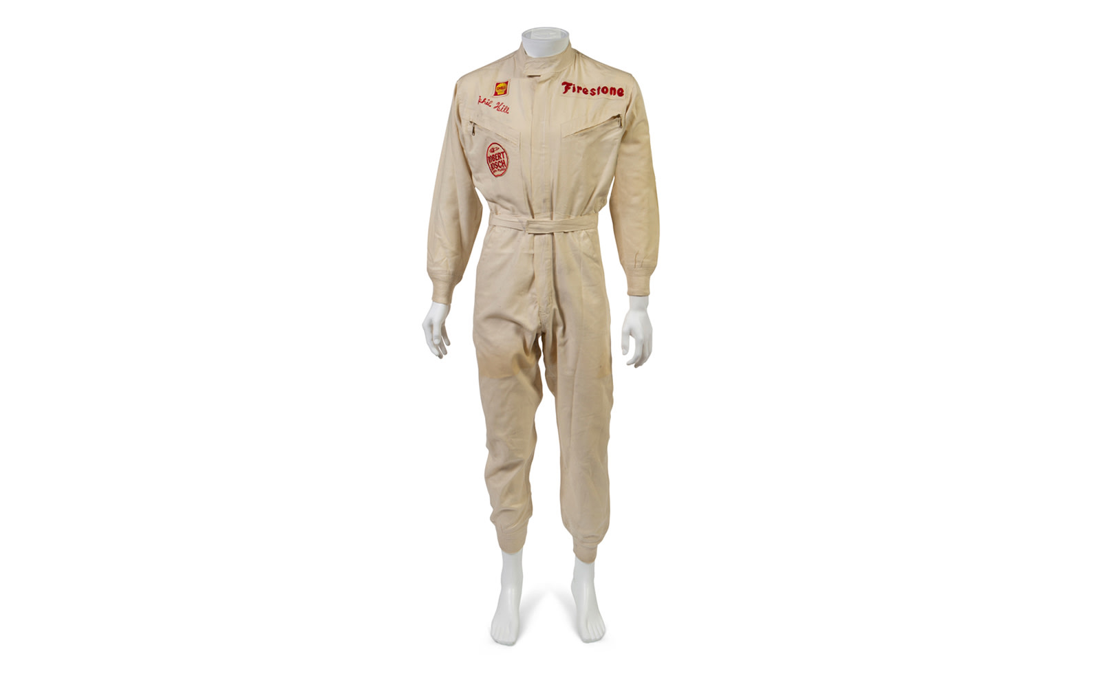 Phil Hill's 1967 1000 Km Spa-Francorchamps Driver Armband and One-Piece Hinchman Racing Suit  