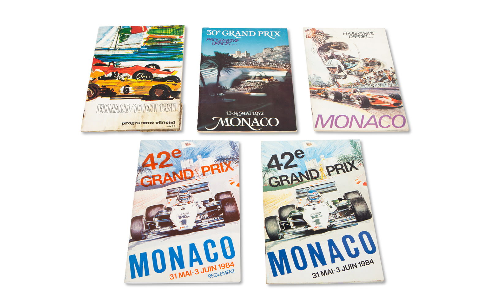 Assorted Monaco Grand Prix Official Race Programs