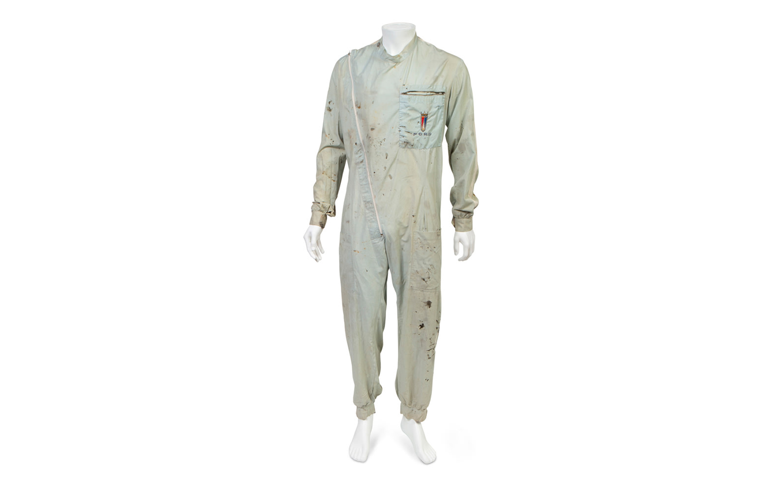 Practical Uniforms London One-Piece Driving Suit, Monogrammed with Ford on the Pocket, c. 1964