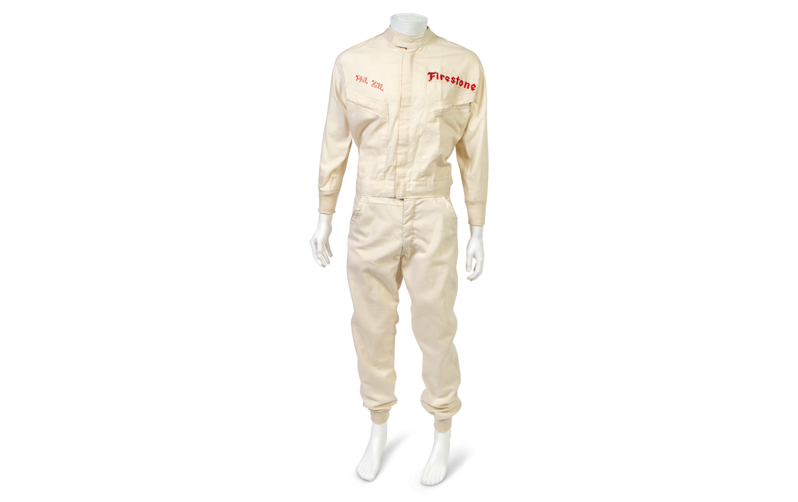 Hinchman Indianapolis Two-Piece Driving Suit, Used During Phil Hill's Time with the Chaparral Racing Team