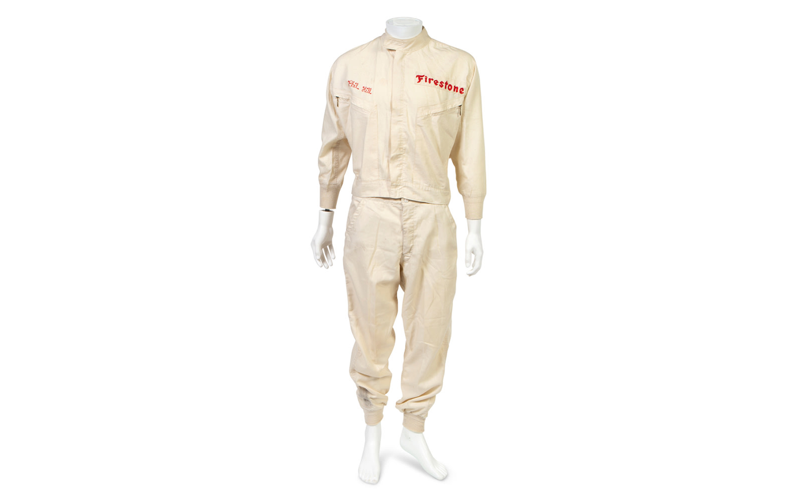 Hinchman Two-Piece Driving Suit, Used During Phil Hill's Time with the Chaparral Racing Team