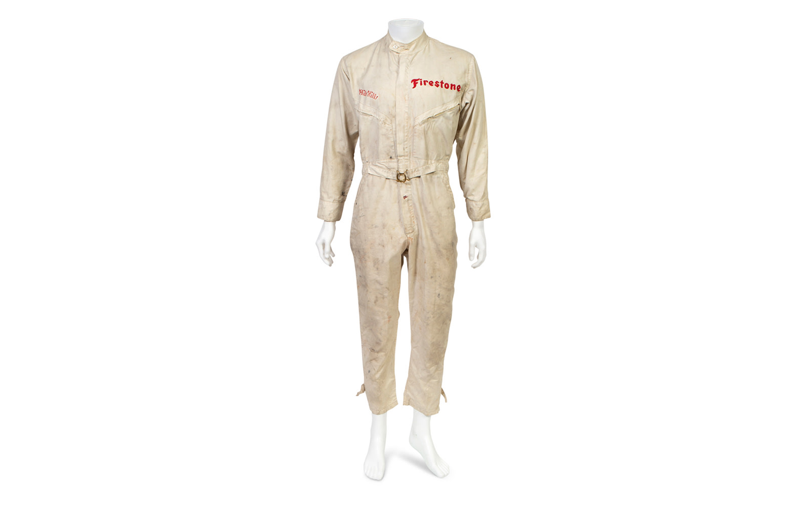 Hinchman One-Piece Driving Suit, Used During Phil Hill's Time with the Chaparral Racing Team