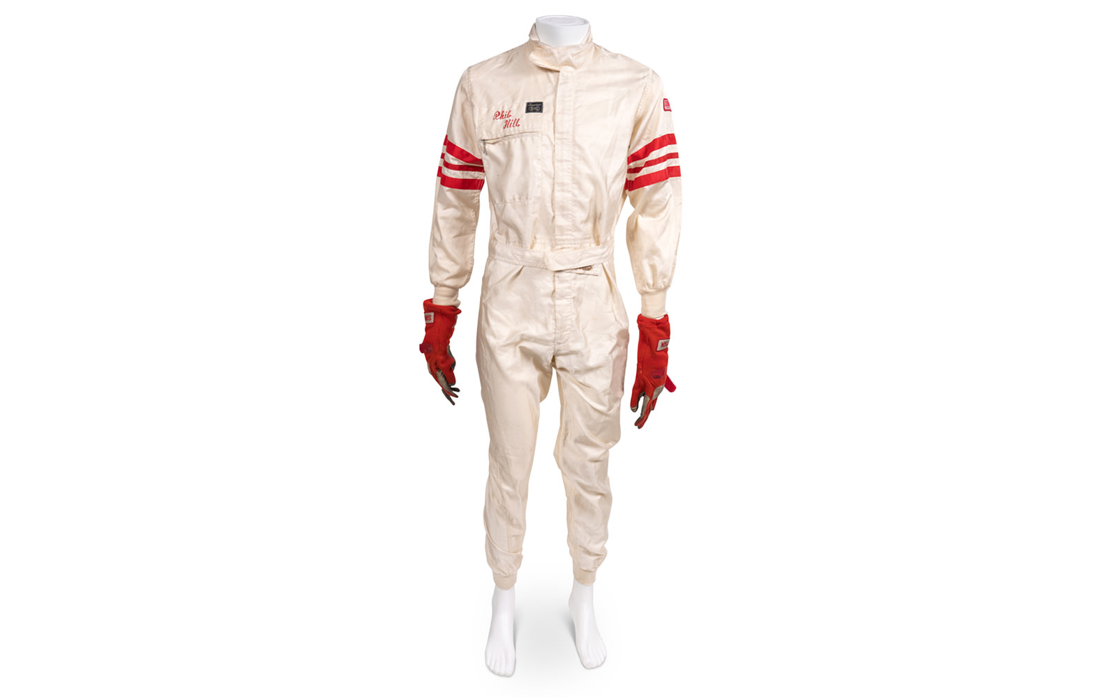 Simpson Race Suit and Driving Gloves, c. 1980s