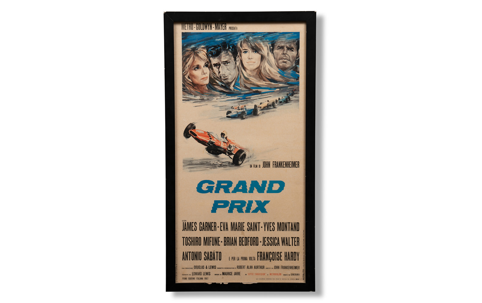 Grand Prix Movie Poster, Framed