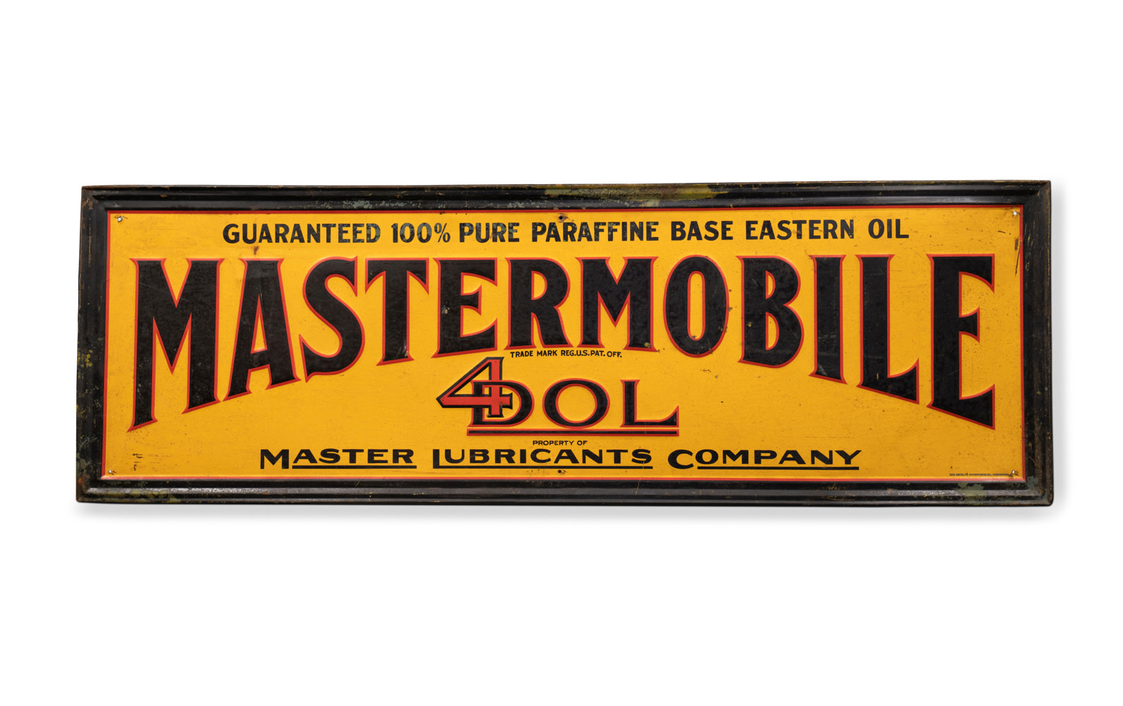 Mastermobile Motor Oil Sign