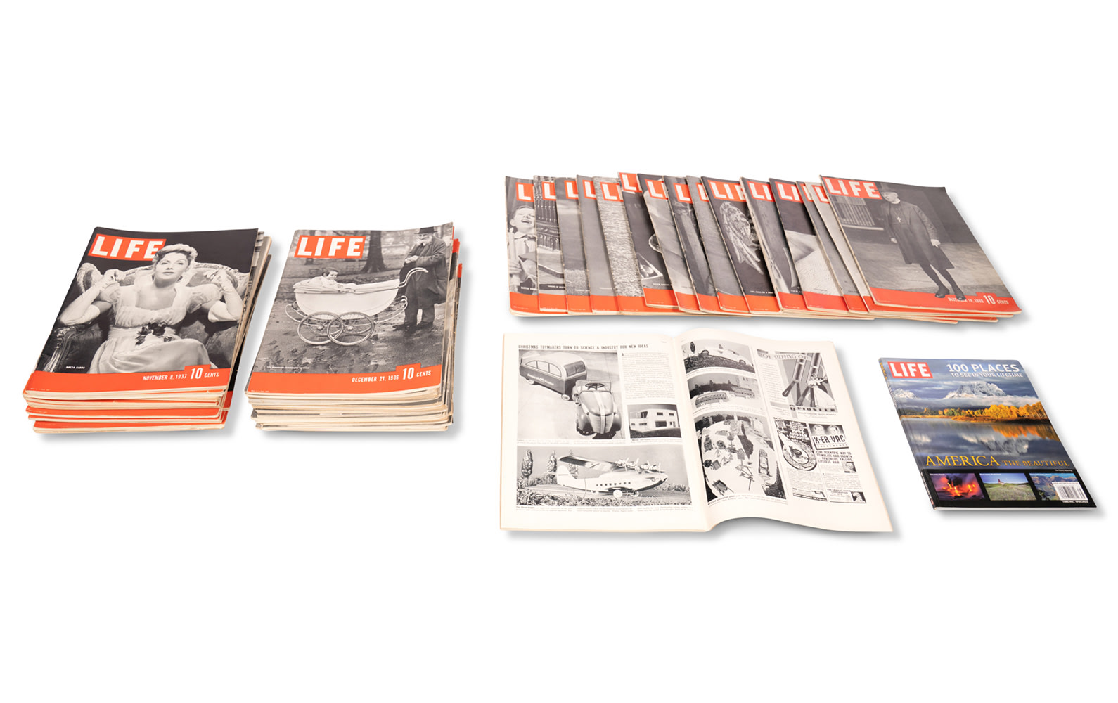 Selection of Life Magazines, c. 1937