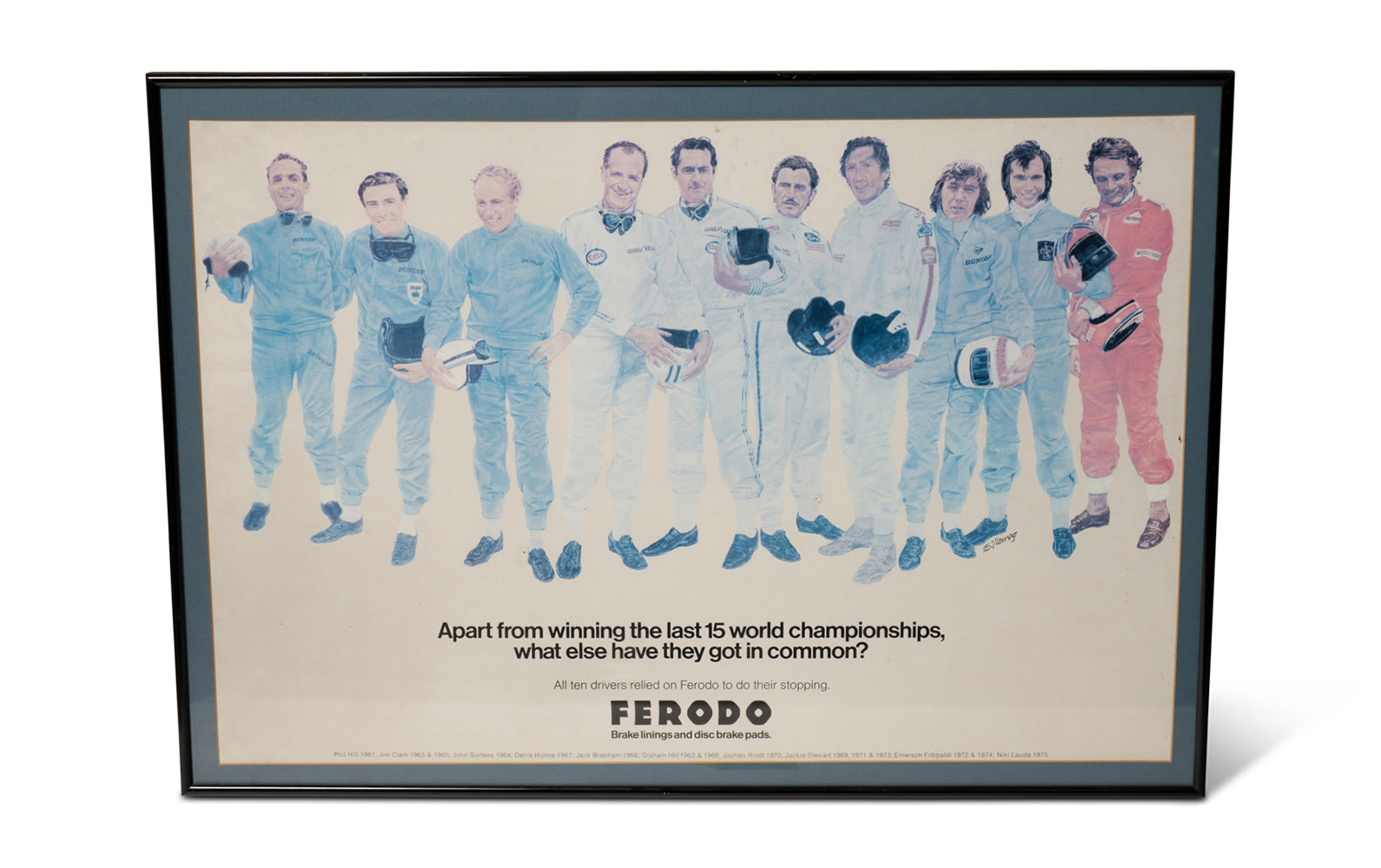 Ferodo World Champions Poster, Framed