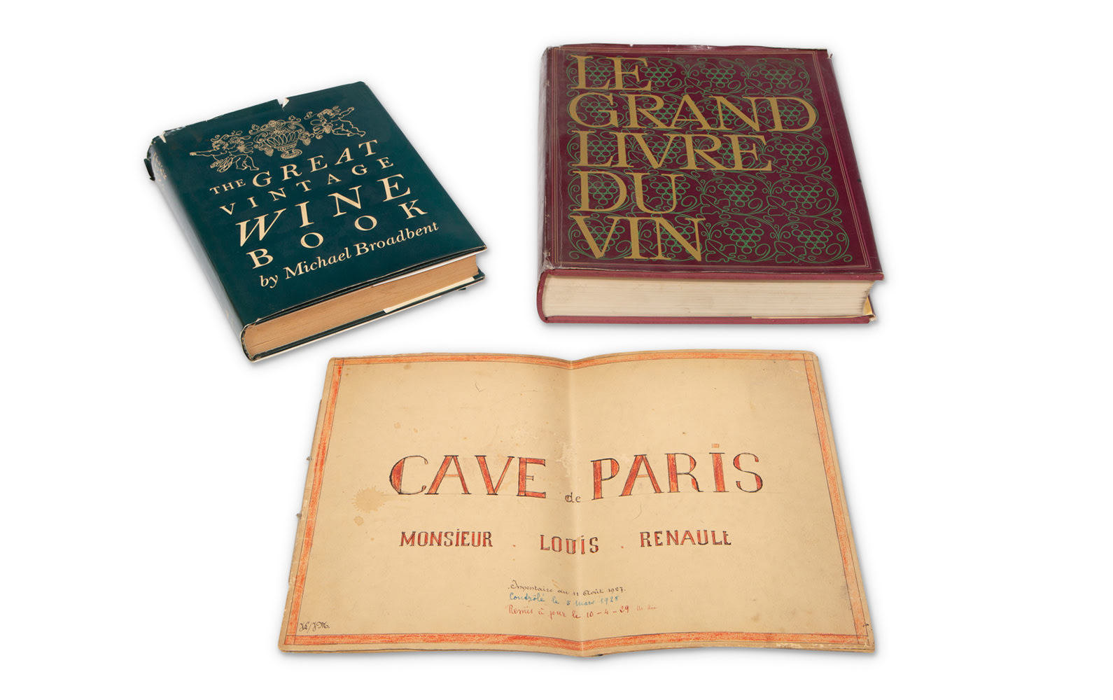 Vintage Wine Books and an Inventory of Louis Renault's Cave de Paris 