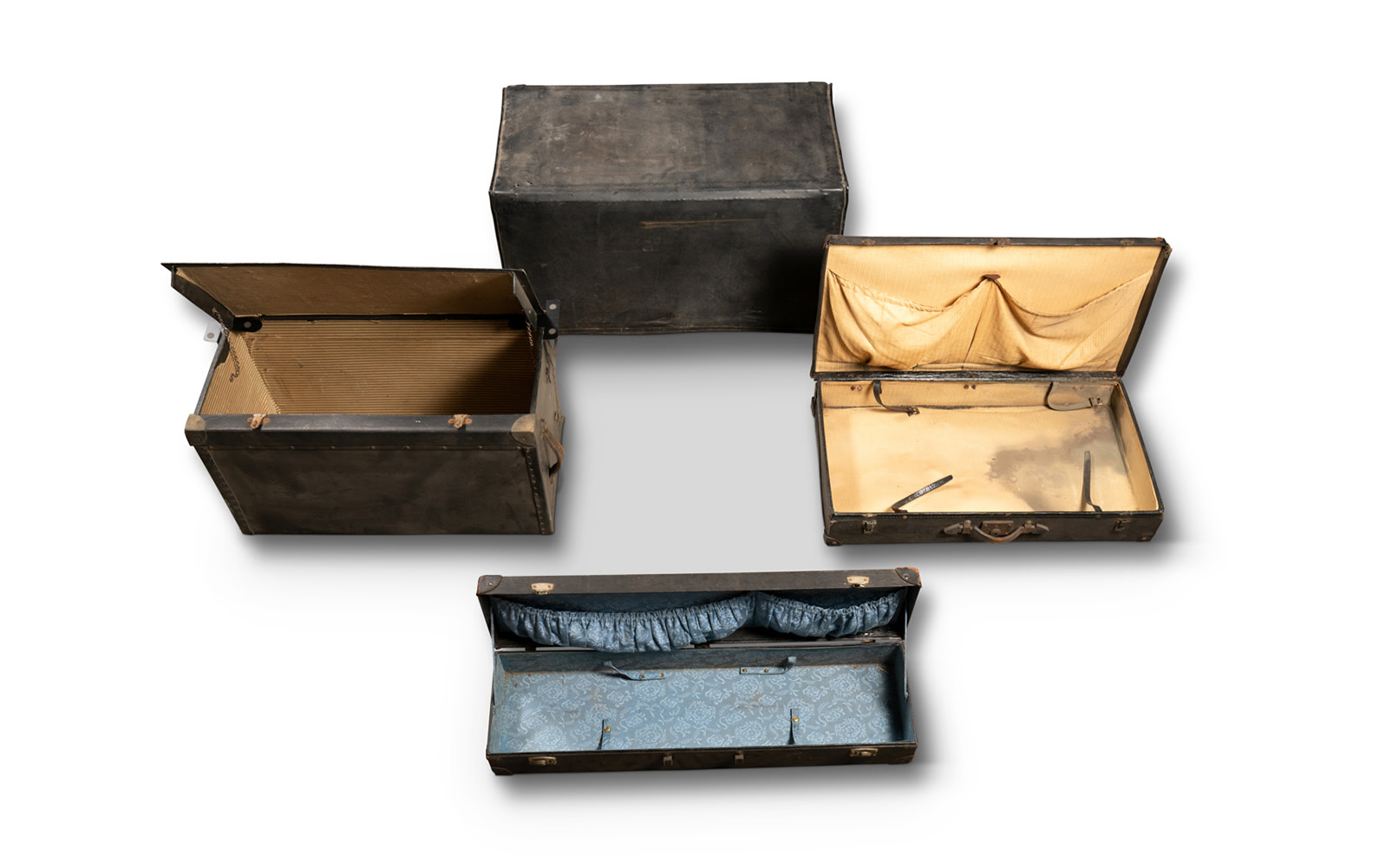 Assorted Motoring Trunks and Luggage