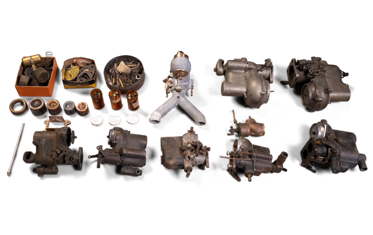 Assorted Schebler Carburetors and Components 