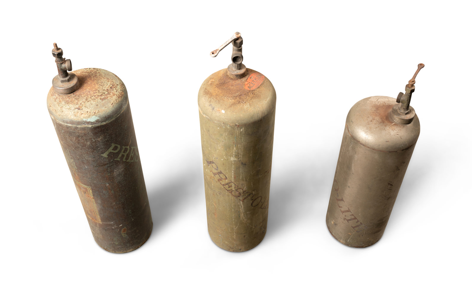 Three Acetylene Tanks