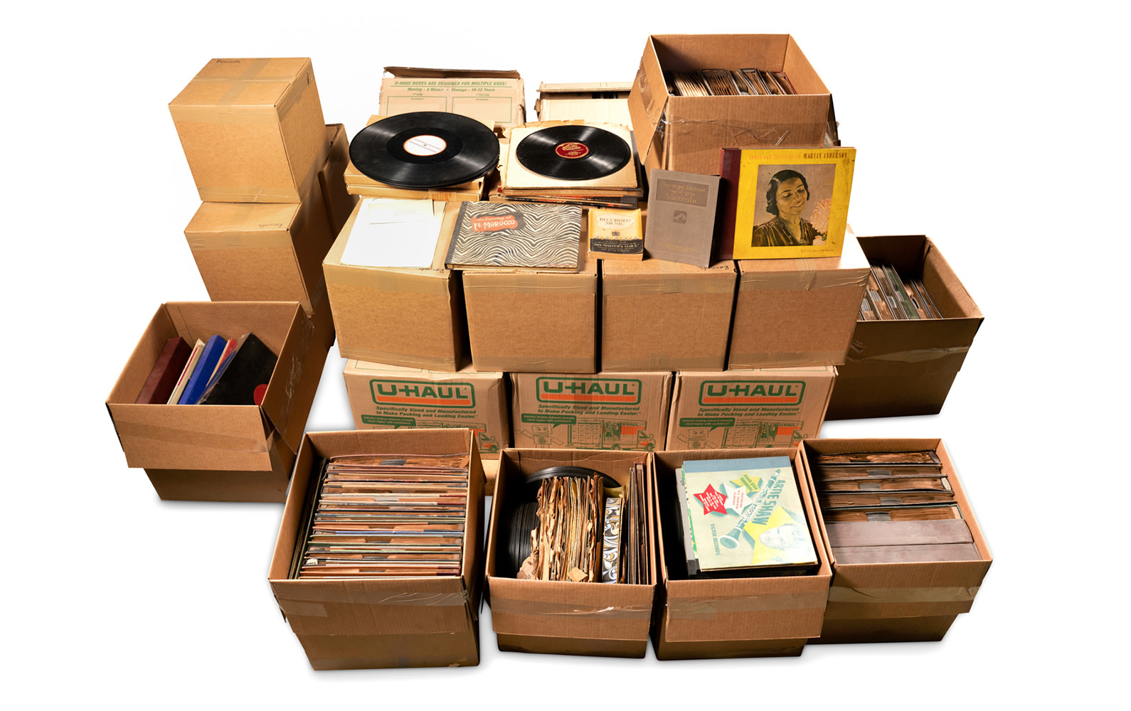 Phil Hill's Vinyl Record Collection, Over 30 Boxes of Records
