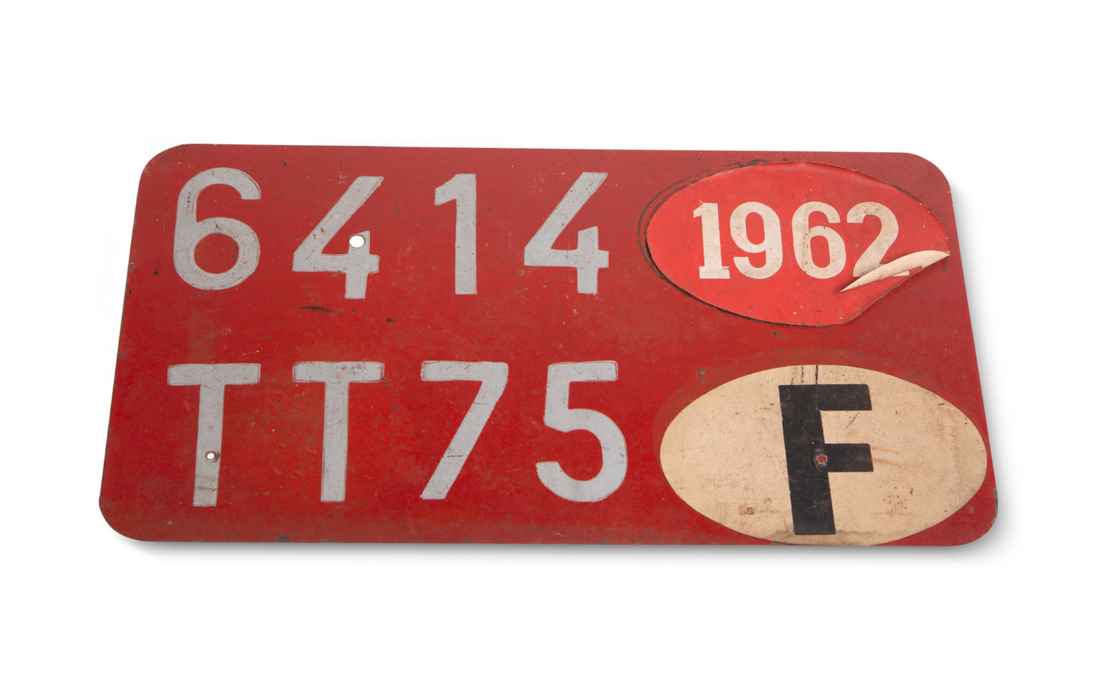 1962 French License Plate 