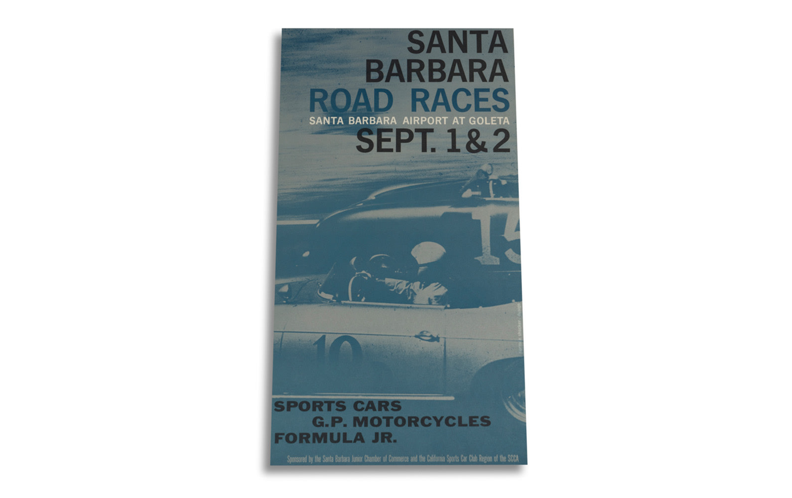 Santa Barbara Road Races Poster, 1962