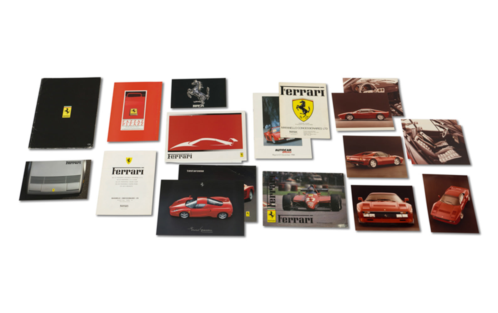 Ferrari Franchise and Independent Dealer Brochures, Including 288 GTO Press Color Photographs