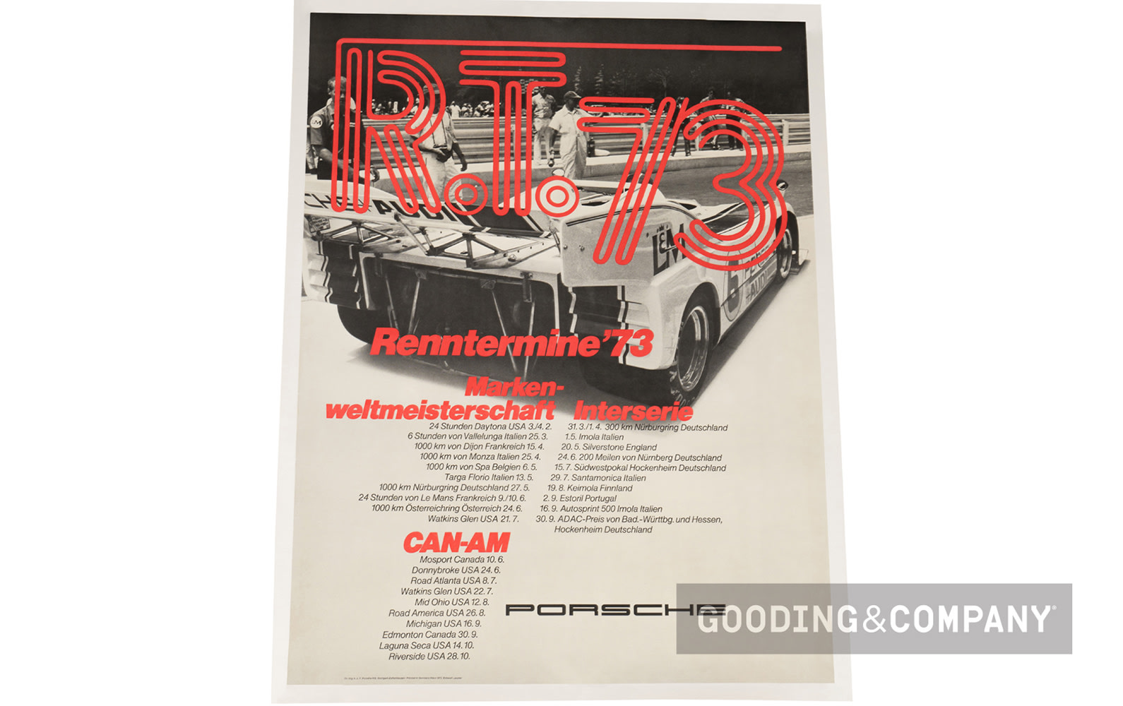 1973 Renntermine (“Race dates”) Poster