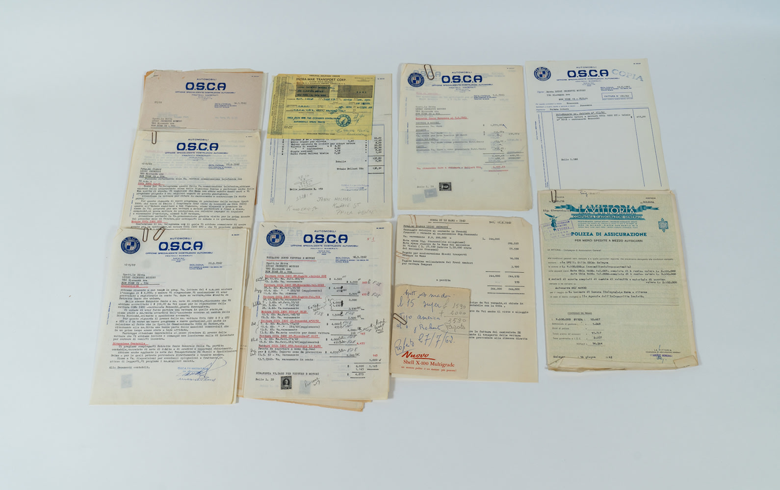 Collection of OSCA-Luigi Chinetti Motors Literature