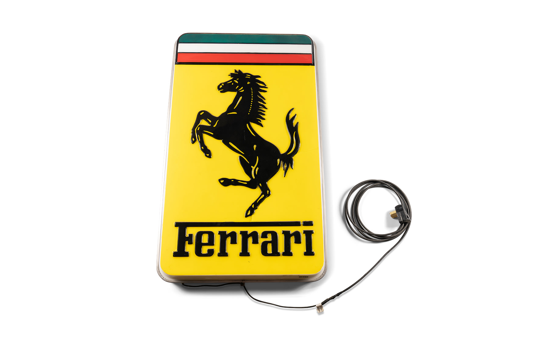 Illuminated Ferrari Dealership Sign