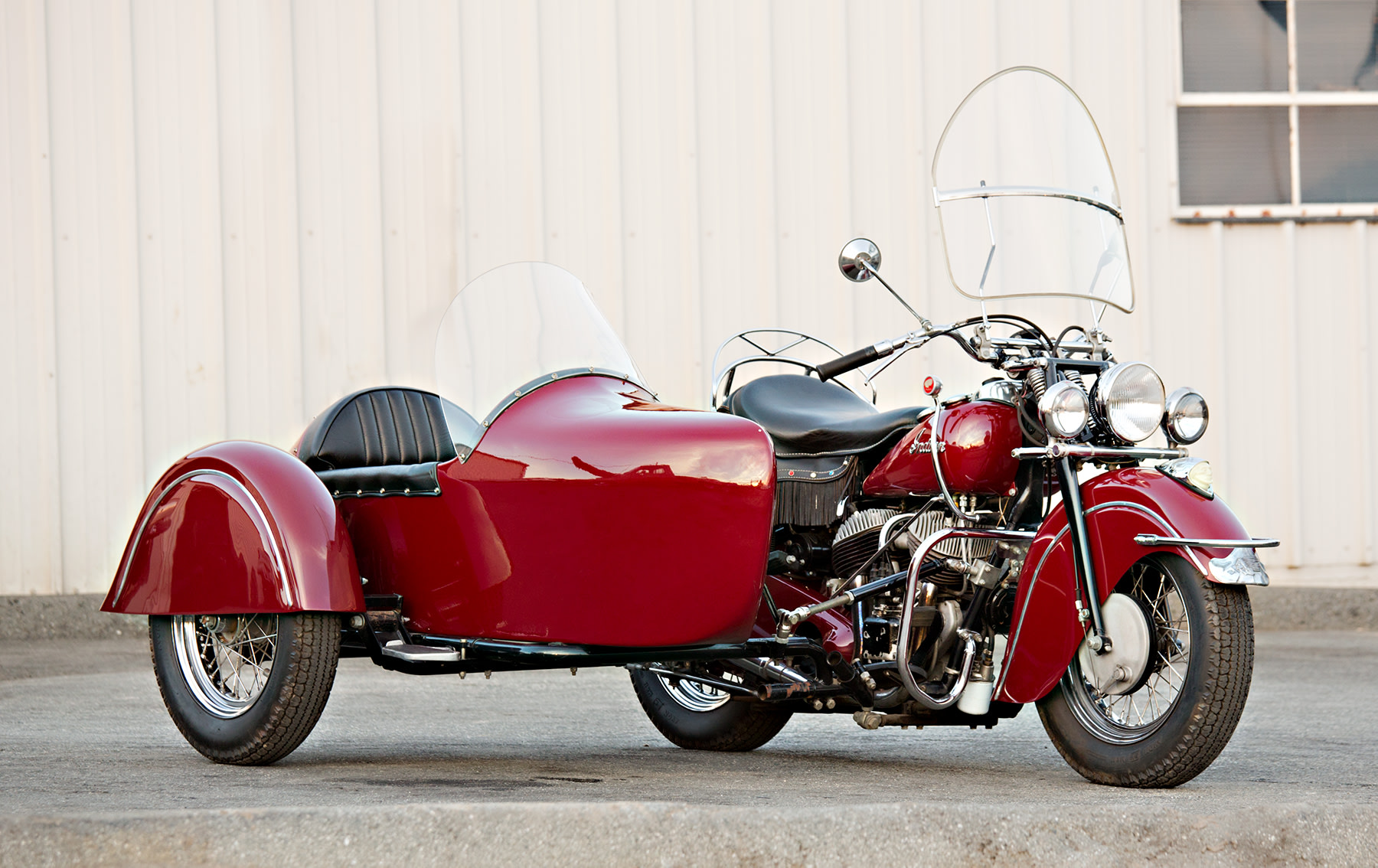 1947 Indian Chief Motorcycle with Sidecar