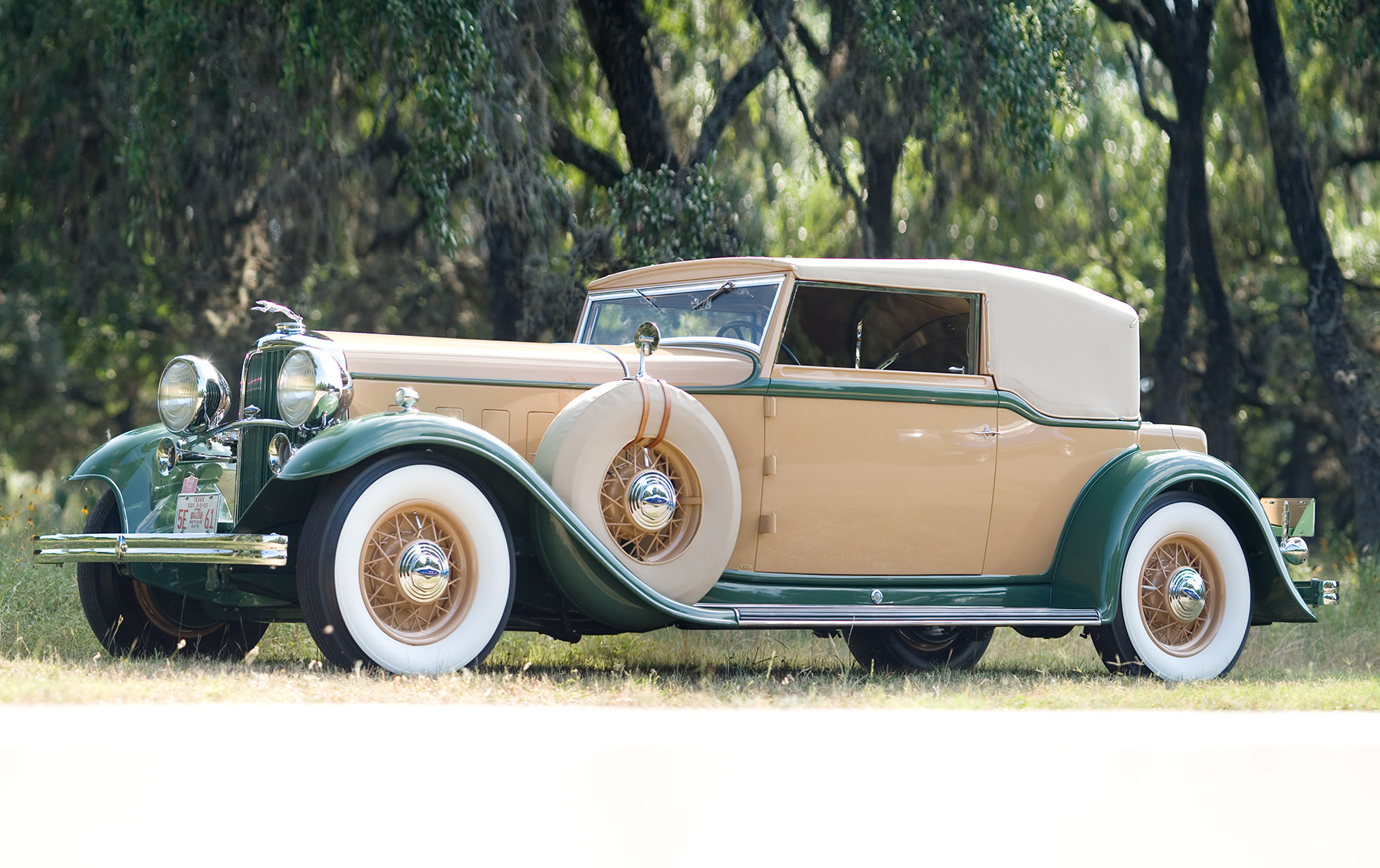 1932 Lincoln KB Waterhouse Style Convertible Victoria