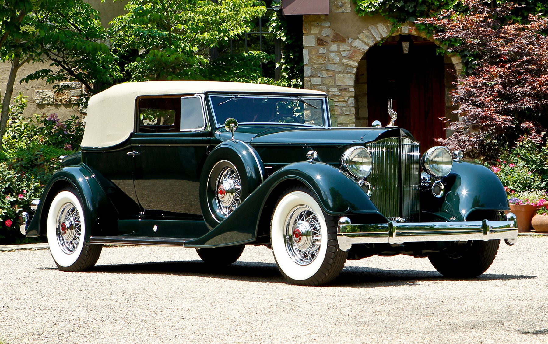 1934 Packard Twelve 1107 Convertible Victoria-2