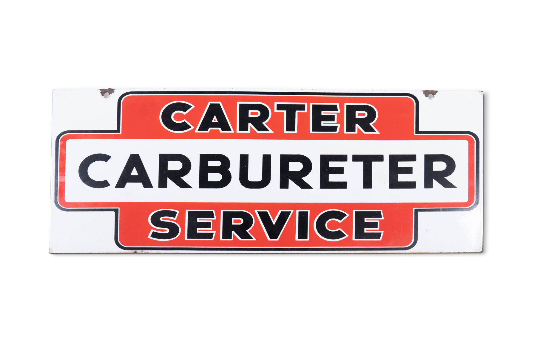 Carter Carbureter Service Sign, Double Sided
