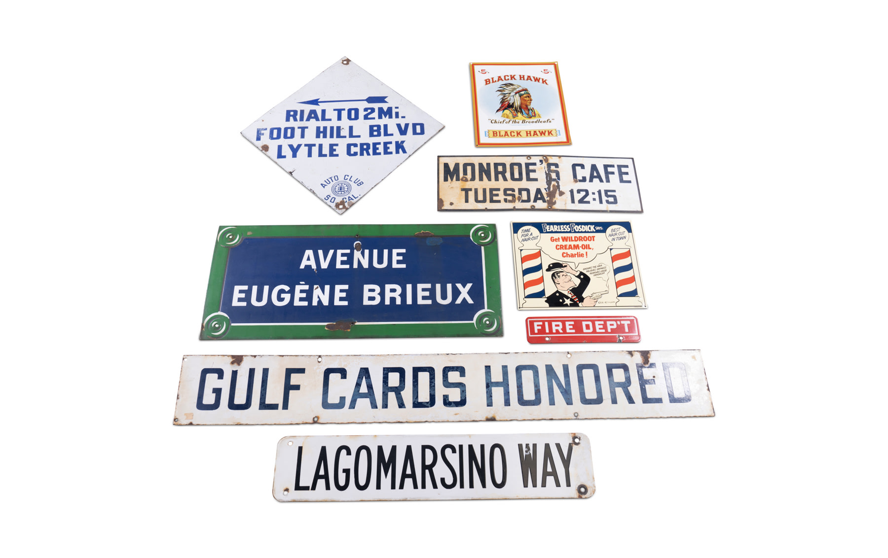 Assorted Road and Advertising Signs