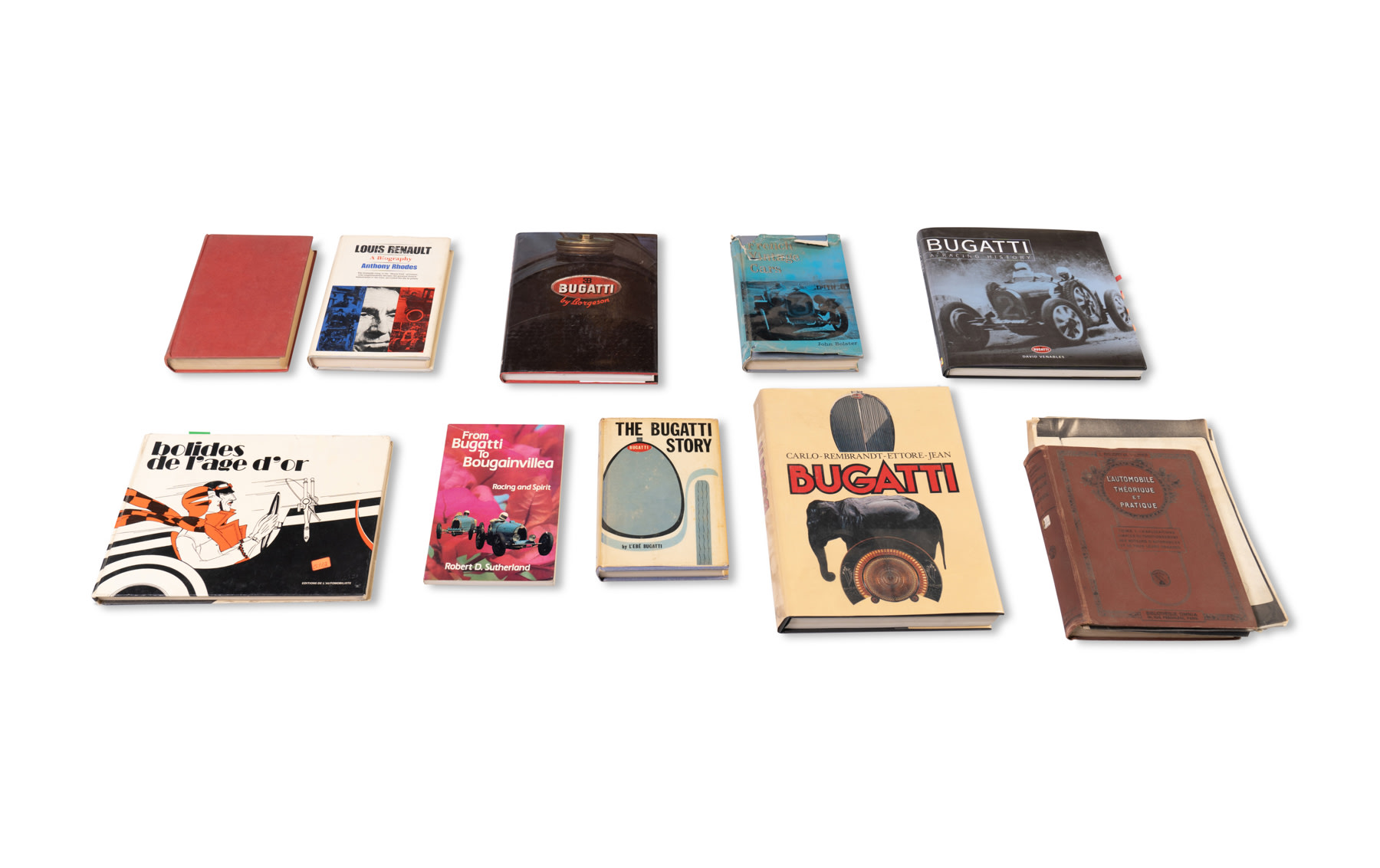 Assorted Literature on Bugatti and Other French Marques